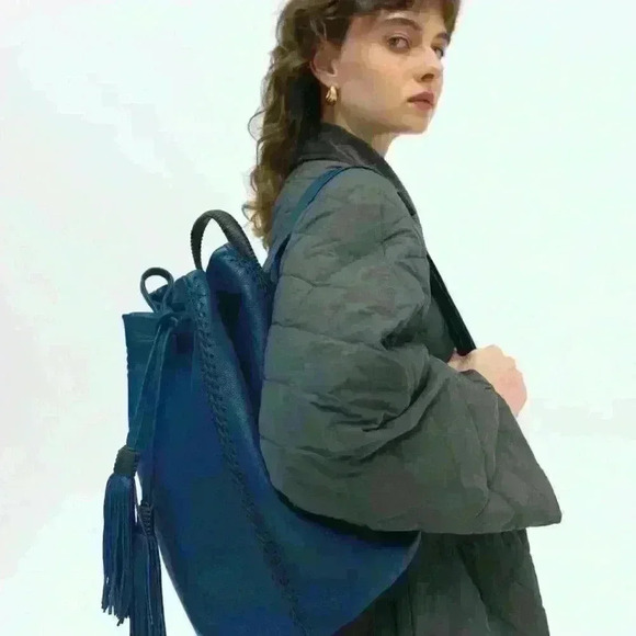 NWT‎ Callista Crafts Signature Leather Tan Oak Backpack - Picture 6 of 7